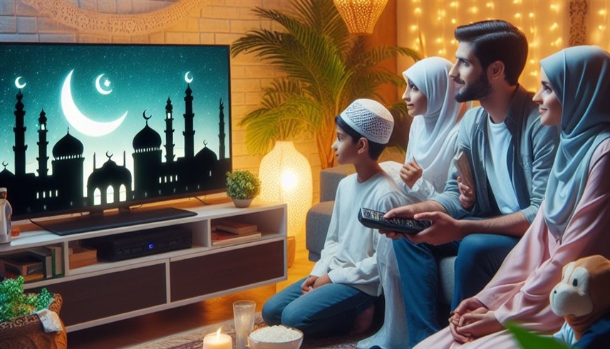 متابعة المسلسلات خلال رمضان (تعبيرية / DallE3)