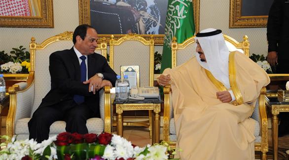 الملك سلمان بن عبد العزيز والرئيس عبد الفتاح السيسي(أرشيف)