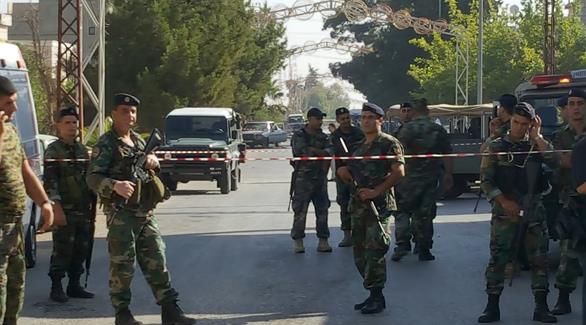 الجيش اللبناني يطوق أحد أماكن التفجير (أرشيف)