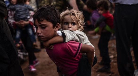 طفلان من اللاجئين (أرشيف)