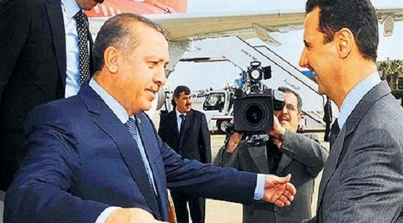 الرئيس السوري بشار الأسد ونظيره التركي رجب طيب أردوغان (أرشيف)