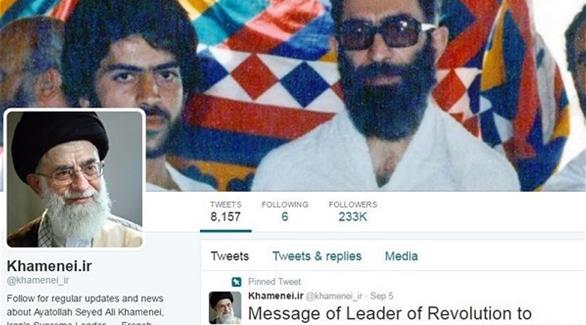 حساب مرشد إيران علي خامنئي على تويتر(أرشيف)