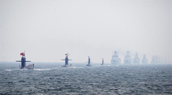 سفن حربية صينية في البحر الجنوبي (أرشيف)