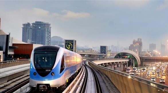 مترو دبي (من المصدر)