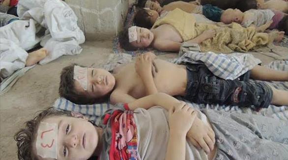 ضحايا هجمات الأسد بالغاز الكيماوي(أرشيف)