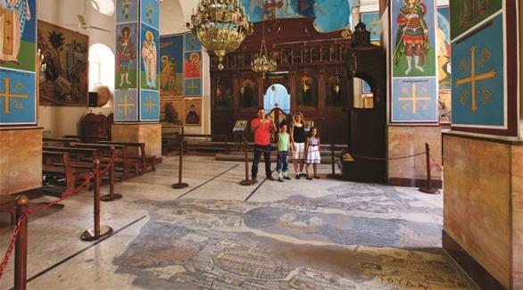 كنيسة الخارطة في مادبا، الأردن (أرشيف)