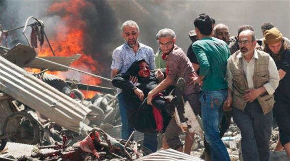 ضحايا القصف على إدلب (أرشيف)