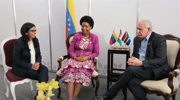 وزيرة خارجية فنزويلا باجتماع مع المالكي (أ ف ب)