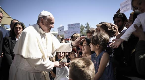 البابا يرحب باللاجئين (أرشيف)