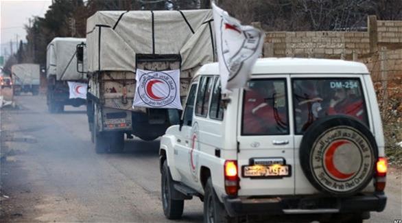 قافلة مساعدات إلى سوريا (أرشيف)