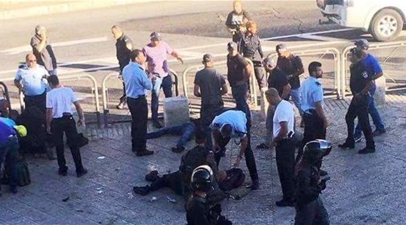 جثة الشهيد بعد إطلاق قوات الاحتلال الرصاص عليه(معا)