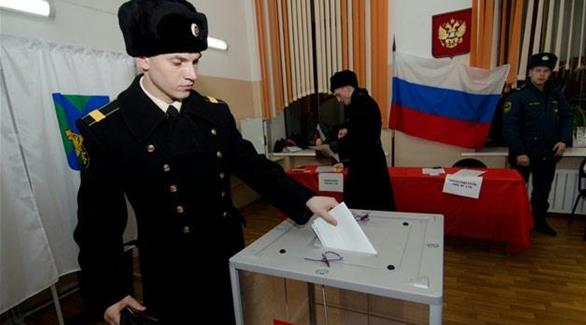 جانب من الصويت في الانتخابات الروسية (وكالات)