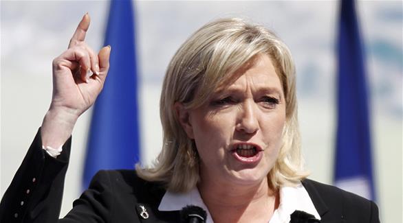 زعيمة حزب الجبهة الوطنية اليميني الفرنسي مارين لوبان (أرشيف)