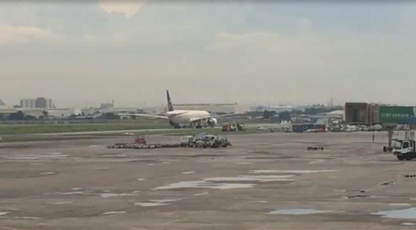 عزل طائرة تابعة للخطوط السعودية في مطار مانيلا بعد إبلاغ قائدها بوجود تهديد أمني (تويتر)