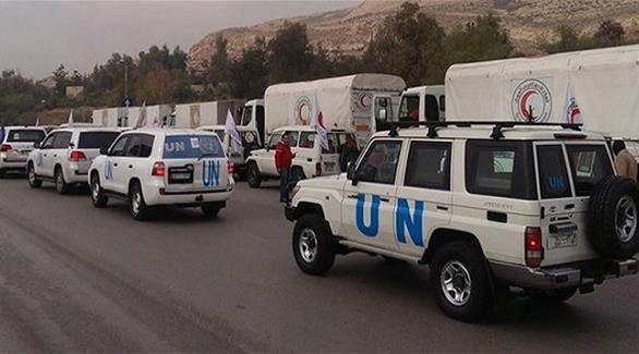 قافلة مساعدات للأمم المتحدة في سوريا (أرشيف)