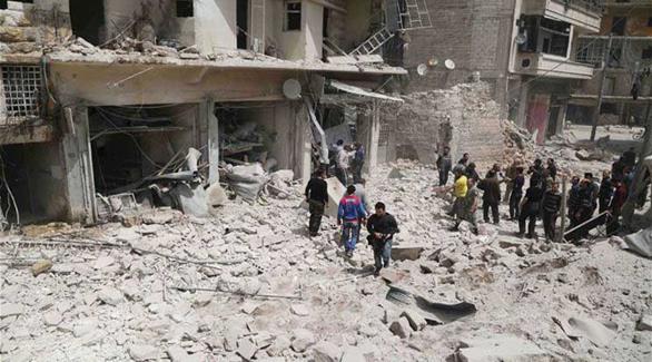 قصف عنيف على حلب (أرشيف)