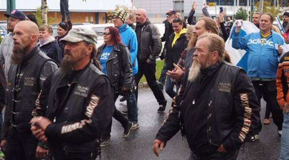 صورة من احتجاجات سابقة في فنلندا(أرشيف)