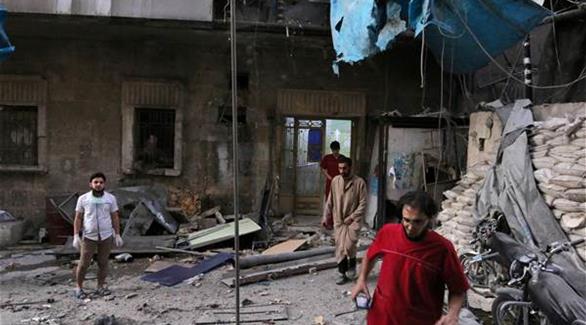 دمار بعد قصف النظام لمستشفى في حلب، في 28 سبتمبر 2016(رويترز)