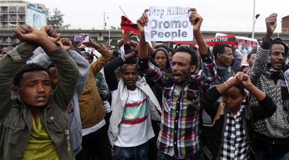 جانب من تظاهرات سابقة في إثيوبيا (أرشيف)