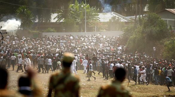 جانب من المهرجان في إثيوبيا قبل حدوث التدافع (رويترز)