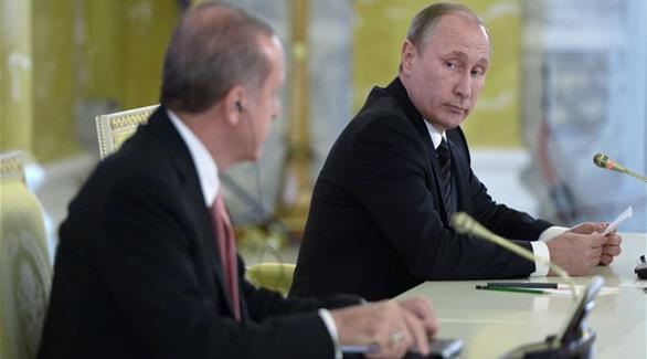 الرئيسان الروسي بوتين والتركي أردوغان في لقاء سابق (أرشيف)