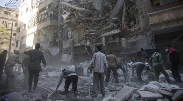 جانب من آثار القصف والدمار في حلب (أرشيف)