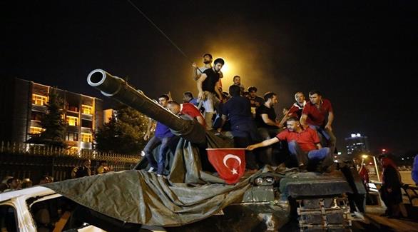صورة من محاولة الانقلاب الفاشلة في تركيا (أرشيف)