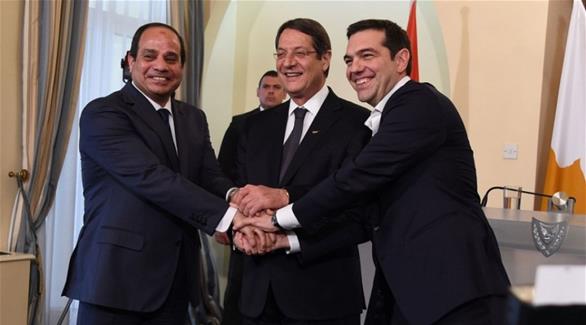 زعماء مصر واليونان وقبرص(أرشيف)
