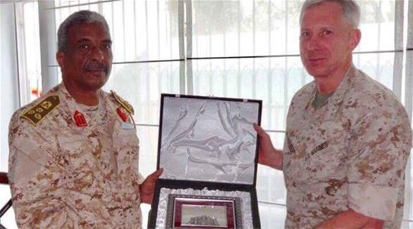 رئيس الحرس الرئاسي الليبي وقائد القوات الأمريكية بأفريقيا (أرشيف)