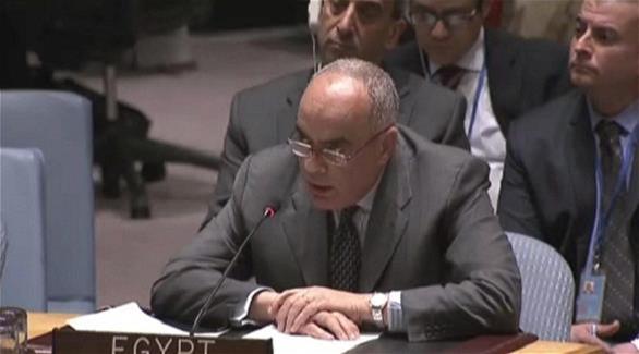 مندوب مصر لدى الأمم المتحدة السفير عمرو أبو العطا(أرشيف)
