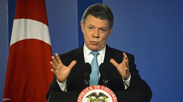 الرئيس الكولومبي خوان مانويل سانتوس (أرشيف)