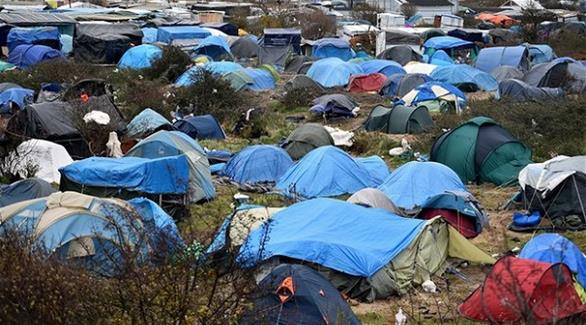 "الغابة" مخيم اللاجئين في كاليي شمال فرنسا (أرشيف)