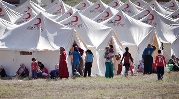 إحدى مخيمات السوريين في تركيا (أرشيف)