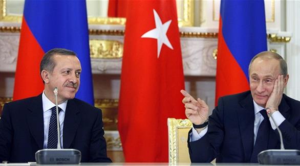 الرئيس الروسي فلاديمير بوتين والرئيس التركي رجب طيب أردوغان (أرشيف)