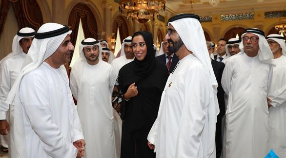 رئيس تحرير موقع 24 علي بن تميم ملتقياً الشيخ محمد بن راشد (لمكتب الإعلامي لحكومة دبي)