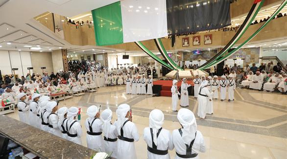 جانب من احتفالات يوم العلم في بلدية مدينة أبوظبي (من المصدر)