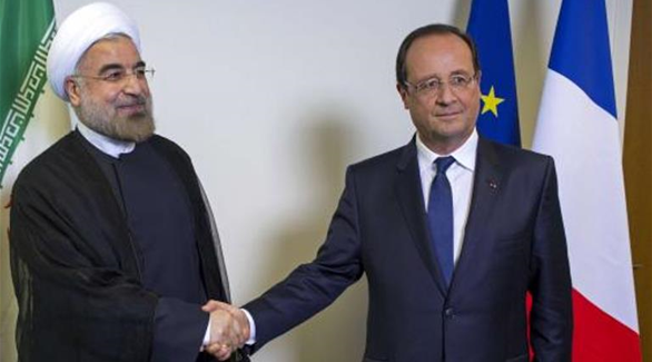 مصافحة هولاند لروحاني تعد الأولى بين رئيسين فرنسي وإيراني منذ 8 أعوام، نيويورك (وكالات)