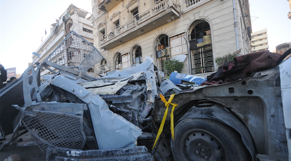 آثار التفجير أمام مديرية أمن المنصورة (24 ـ أحمد حماد)