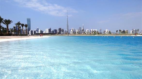 بحيرة ميدان  البحيرات في ميدان مجرد مقدمة لما ستكون عليه أكبر بحيرة بلورية في العالم في دبي(من المصدر)