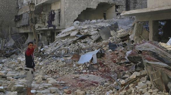 صورة أرشيفية للدمار في مدينة حلب