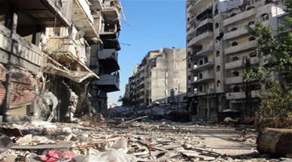 آثار الدمار في أحياء حمص القديمة (أرشيف)