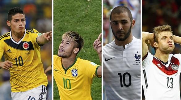 البرازيل تواجه كولومبيا وألمانيا أمام فرنسا في قمة ربع النهائي