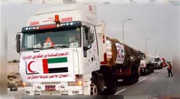 المستشفى الميداني الإماراتي يصل الأراضي المصرية في طريقه إلى غزة
