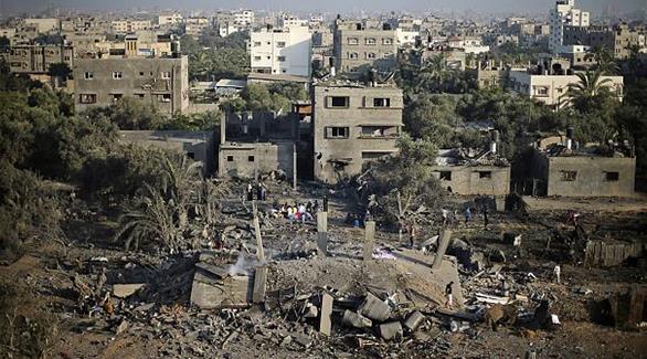 من مظاهر القصف الإسرائيلي على غزة(أرشيف)