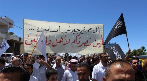 مظاهرة لأهالي الأردن دعماً لغزة