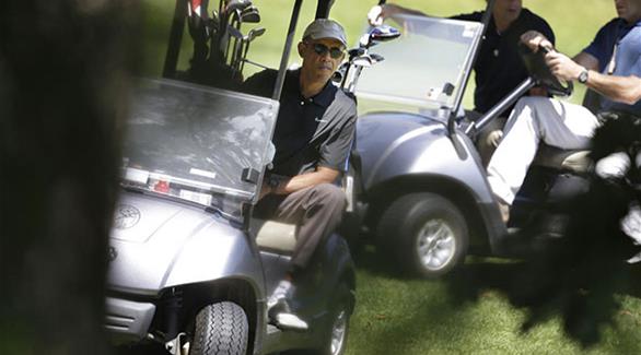 21 أغسطس: أوباما ألقى بياناً عن مقتل فولي ثم ذهب للعب الغولف (أ ب)