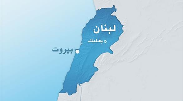 خريطة لبنان وتظهر بعلبك (المؤسسة اللبنانية للإرسال)