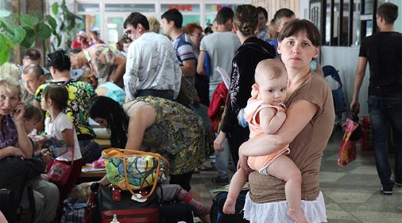 اللاجئون الأوكرانيون في روسيا (أرشيف)