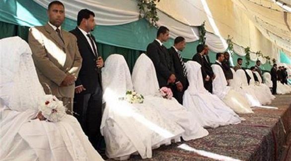 حفل زفاف جماعي لأردنيين ولاجئين سوريين في عمّان (إنترنت)