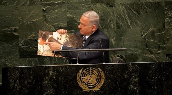 رئس الوزراء الإسرائيلي في خطابه بالأمم المتحدة (أرشيف)